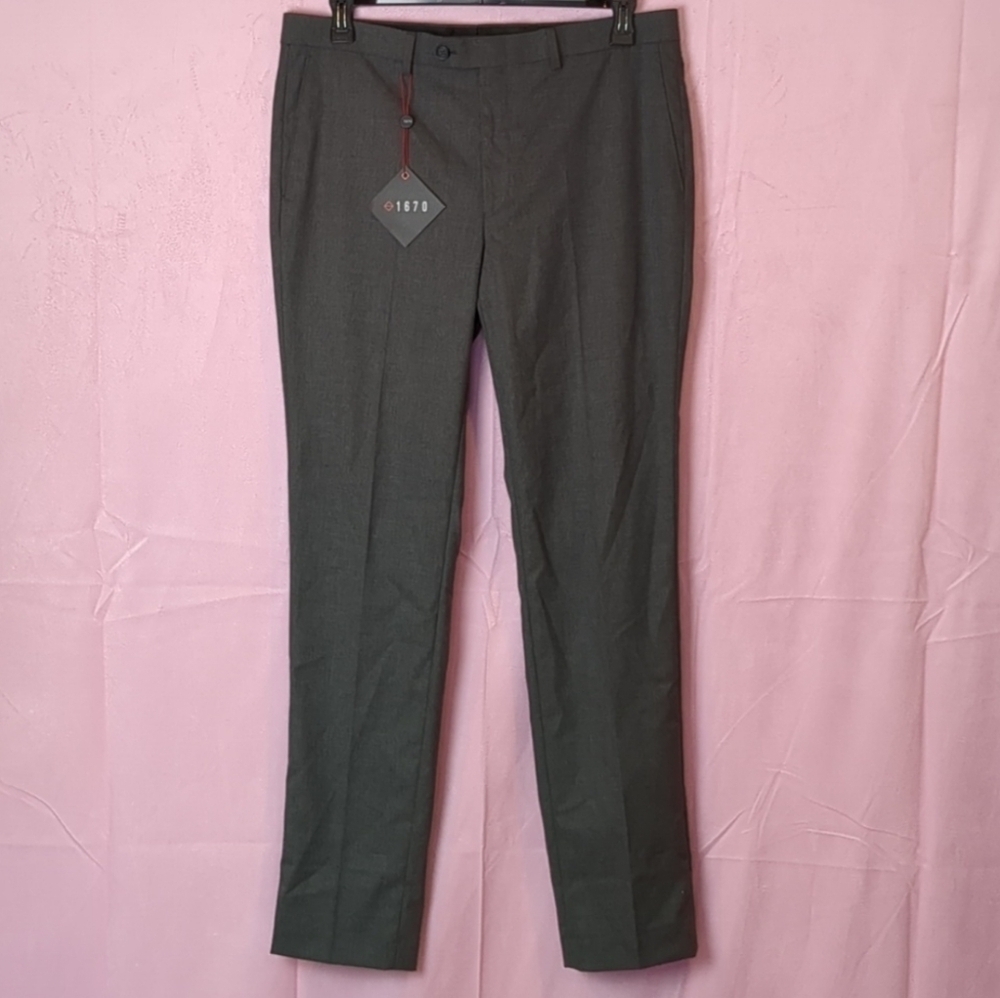 1670 Men's Suit Pants in Medium Gray